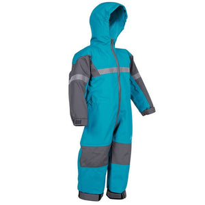 oaki wear one piece rain and trail suit in celestial blue