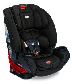 britax one4life car seat in raven black  color has a 15 point quick adjust head rest and harness