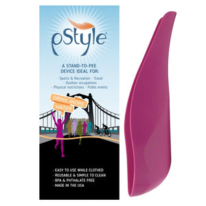 pStyle, a stand to pee device in fuchsia
