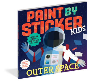 Paint by Sticker BOoks, by Workman Publishing, shown in Rainbows Everywhere title