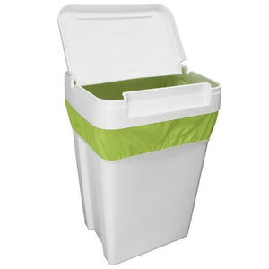 Planet Wise diaper pail liners measure 27" x 27" the equivalent of a 13 gallon kitchen trash bag and are made in USA