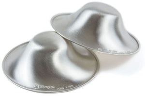 Silverette are small cups crafted out of pure 925 silver that fit over and help to protect nipples while breastfeeding