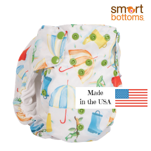 smart bottom 2.0 diapers are made in the USA and are 55%hemp and 45% organic cotton