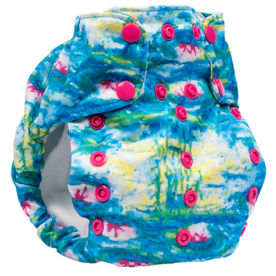 Smart Bottoms' Lil' Swimmers Reusable Swim Diaper - Aqua Floral