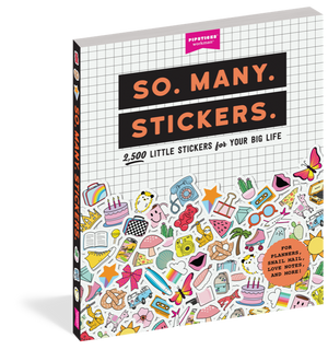 so many stickers book includes 2,500  stickers for your big life