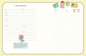 the baby keepsake book and planner front cover