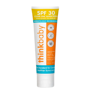 Think Baby and Think Sport Safe Sunscreen, sold in various forms and sizes, made in the usa