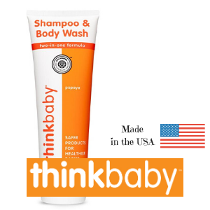 ThinkBaby Shampoo & Body Wash, with papaya, in new 8 oz tube packaging