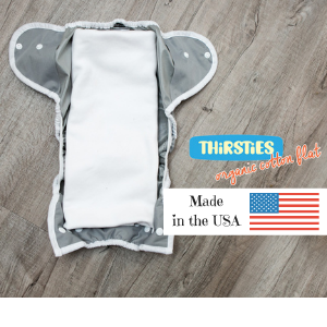 thirsties organic cotton flats are made in the usa
