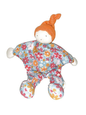 Floral option for an Under the Nile Scrappy Baby Buddy Doll, floral print