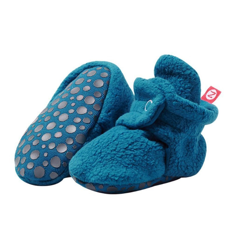 Zutano Cozie Fleece Stay-On Gripper Booties - Main Image