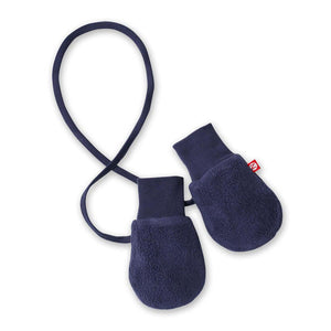 zutano mittens have an outer layer of 70% Cotton / 30% Polyester and an inner layer of 100% cotton interlock