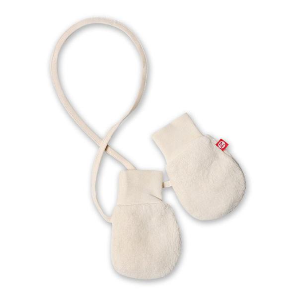 zutano mittens have an outer layer of 70% Cotton / 30% Polyester and an inner layer of 100% cotton interlock