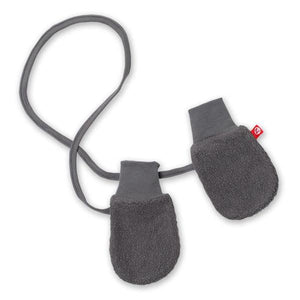zutano mittens have an outer layer of 70% Cotton / 30% Polyester and an inner layer of 100% cotton interlock
